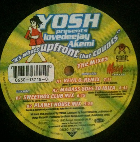 (CMD1022) Yosh Presents Lovedeejay Akemi ‎– It's What's Upfront That Counts (The Mixes)