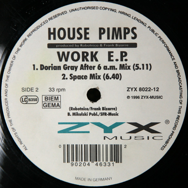 (CM1771) House Pimps ‎– Work E.P. (F/Generic)