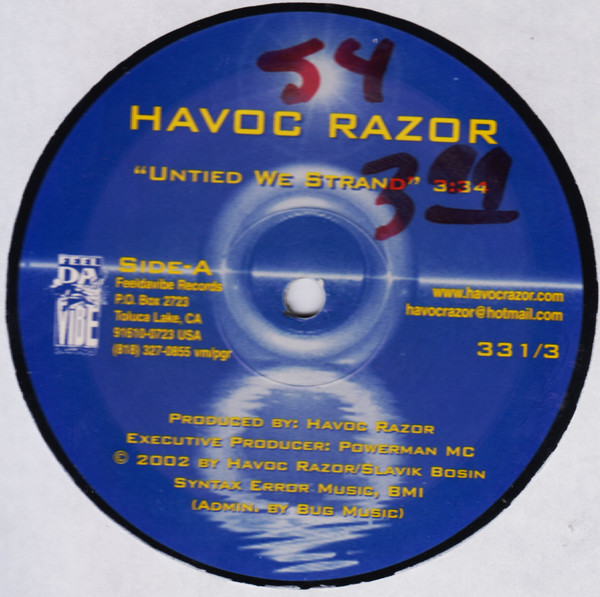 (CUB1902) Havoc Razor ‎– Untied We Strand