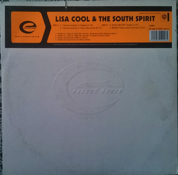 (CUB1658) Lisa Cool & The South Spirit ‎– Let The Sunshine In