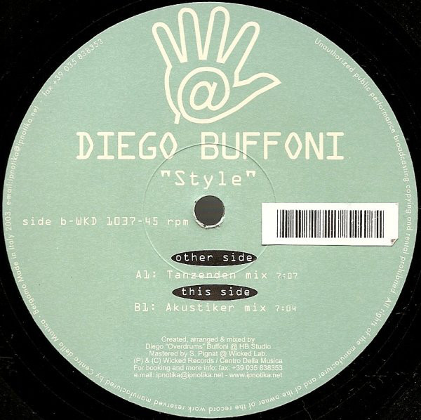 (CUB1286) Diego Buffoni ‎– Style
