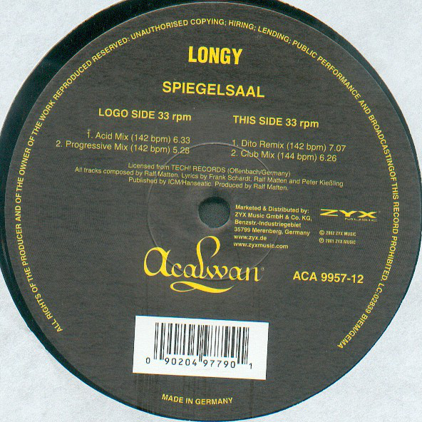 (V083) Longy ‎– Spiegelsaal
