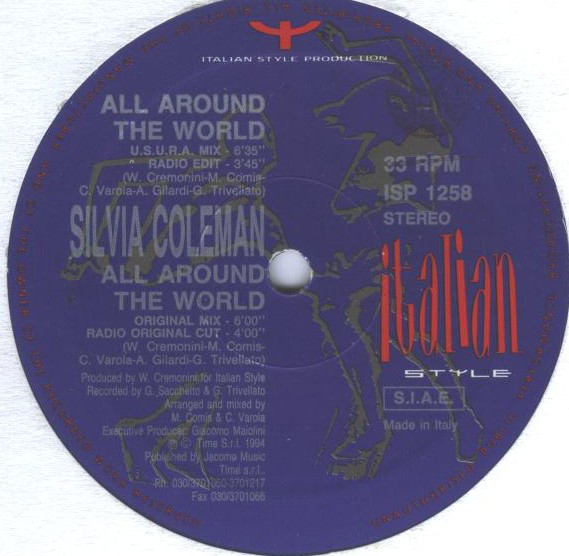 (AL156) Silvia Coleman ‎– All Around The World