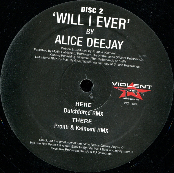 (E0043) Alice Deejay ‎– Will I Ever (Disc 2)