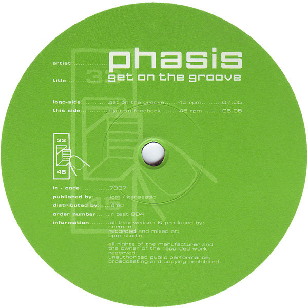 (30210) Phasis ‎– Get On The Groove
