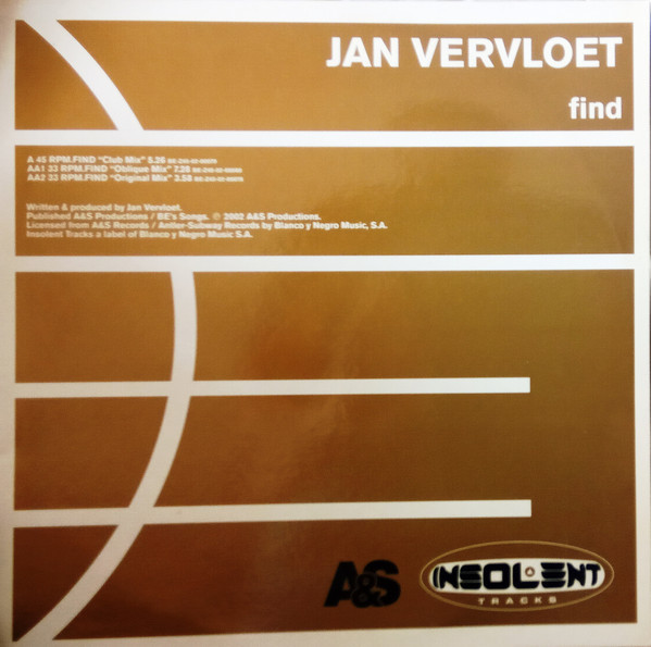 (3263) Jan Vervloet ‎– Find