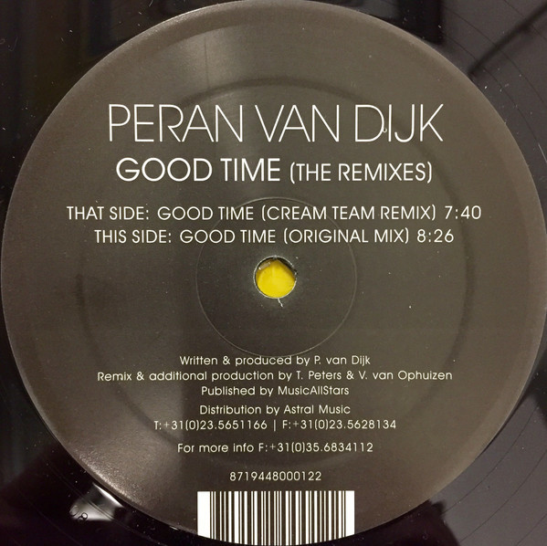(24408) Peran Van Dijk – Good Time (Remixes)