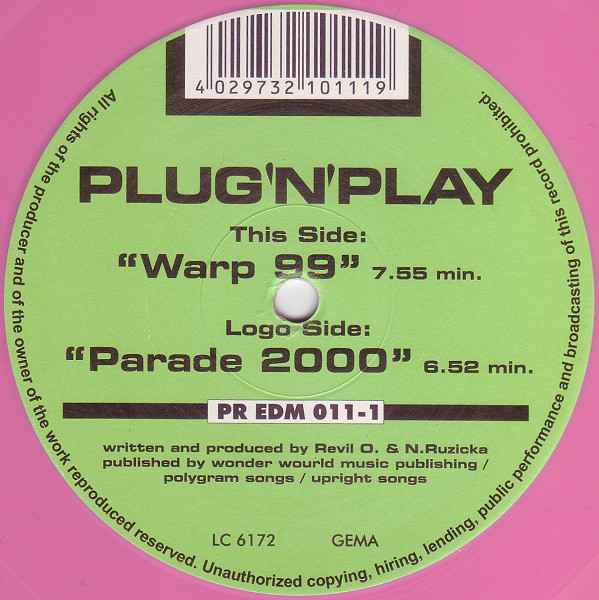 (20008B) Plug'N'Play ‎– Parade 2000 / Warp 99