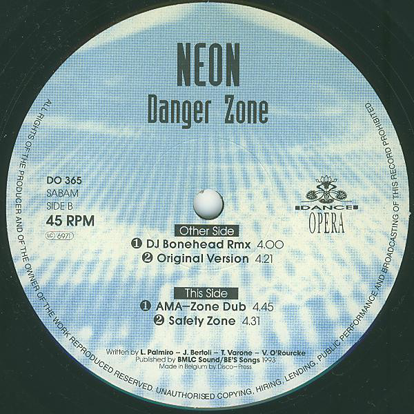 (CM1135) Neon ‎– Danger Zone