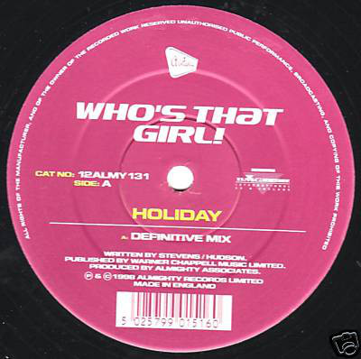 (29434) Who's That Girl! ‎– Holiday