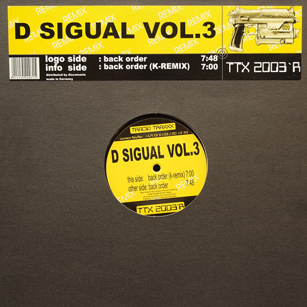(1935) D Sigual Vol.3 ‎– Back Order (Remix)