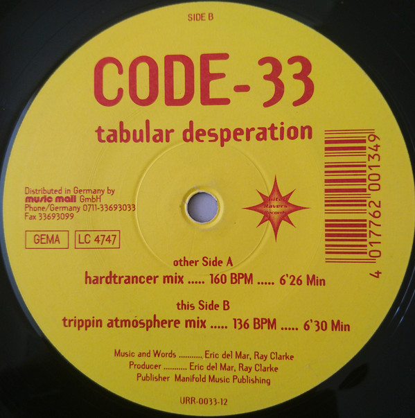 (CM1527) Code-33 ‎– Tabular Desperation
