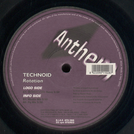 (CUB1412) Technoid ‎– Rotation