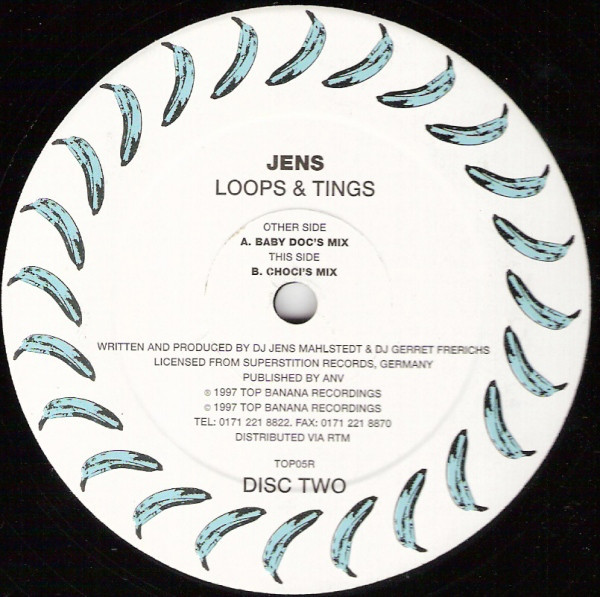 (FR233) Jens ‎– Loops & Tings (Disc Two) (SOLO 1 CORTE)