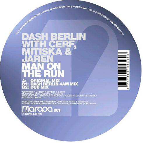(30720) Dash Berlin With Cerf, Mitiska & Jaren ‎– Man On The Run