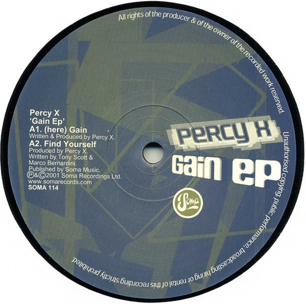(CUB2627) Percy X ‎– Gain Ep