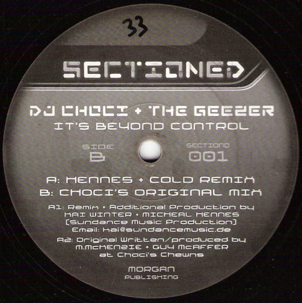 (CM1913) DJ Choci + The Geezer ‎– It's Beyond Control