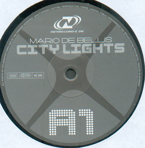 (6110) Mario De Bellis ‎– City Lights