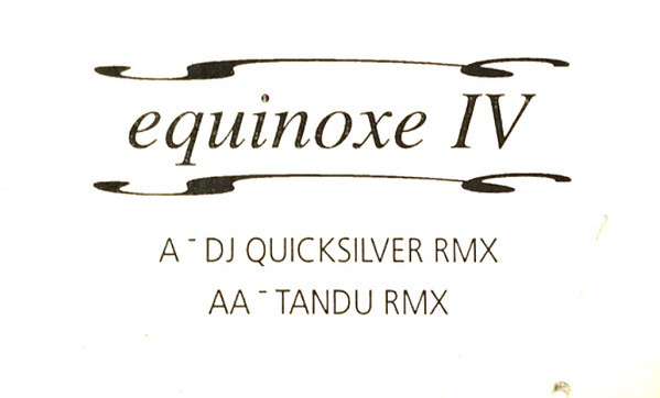 (CUB1846) DJ Quicksilver ‎– Equinoxe IV