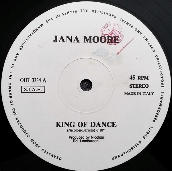 (CM1138) Jana Moore ‎– King Of Dance