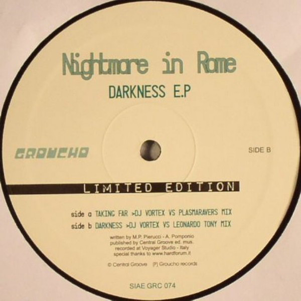 (BS227) Nightmare In Rome ‎– Darkness E.P