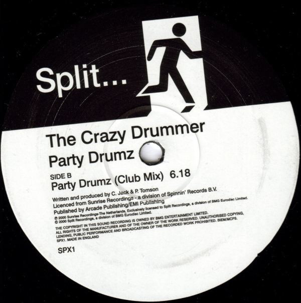 (JR1475) The Crazy Drummer ‎– Party Drumz (2x12")