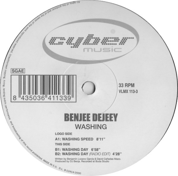 (JR1396) Benjee Dejeey ‎– Washing