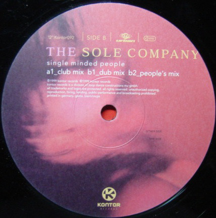 (28210) The Sole Company ‎– Single Minded People