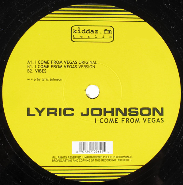 (30121) Lyric Johnson ‎– I Come From Vegas