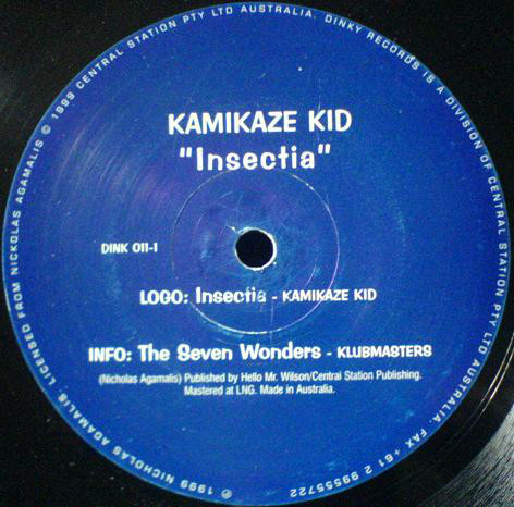 (FR240) Kamikaze Kid / The Klubmasters ‎– Insectia / The Seven Wonders