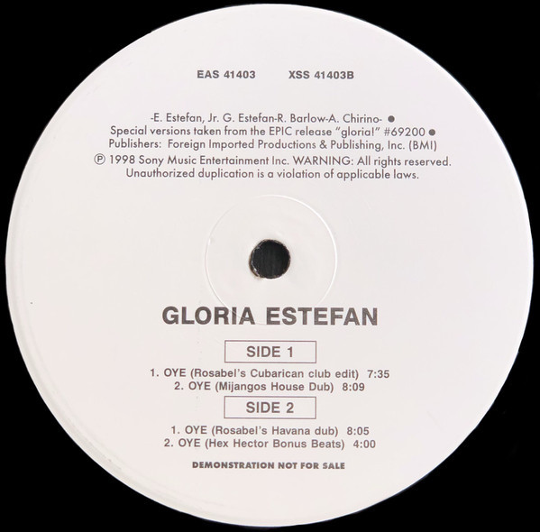 (CMD534) Gloria Estefan – Oye