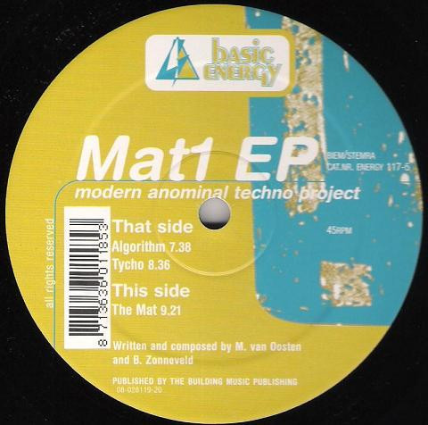 (CO502) Modern Anominal Techno Project – The Mat 1 EP