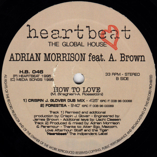 (CMD252) Adrian Morrison Feat A Brown ‎– How To Love