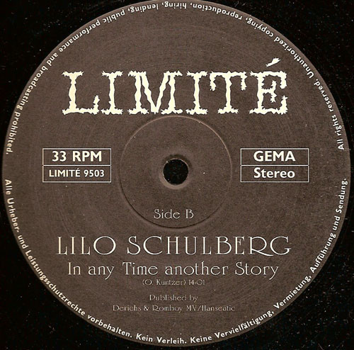 (CO649) Lilo Schulberg – Backgammon / In Any Time Another Story