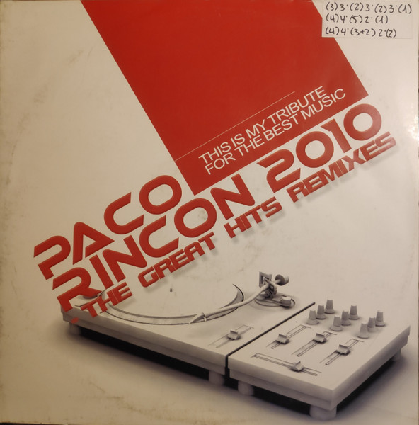 (PP375) Paco Rincon – 2010 - The Great Hits Remixes