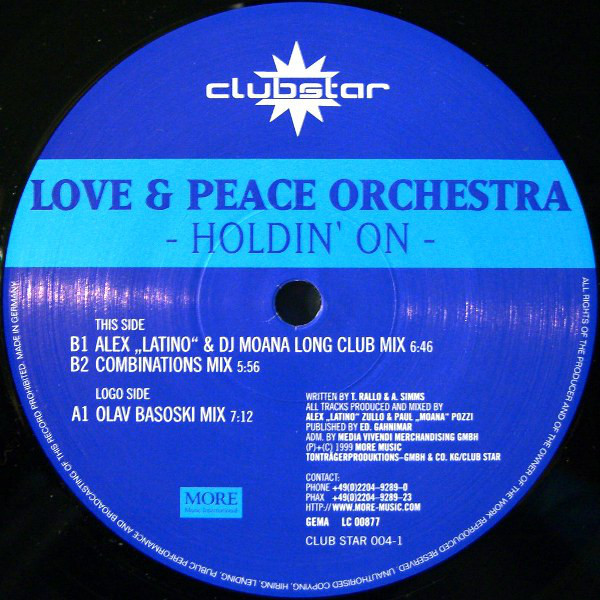 (SZ0009) Love & Peace Orchestra ‎– Holdin' On
