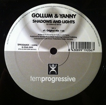 (3397B) Yanny & Gollum ‎– Shadows & Lights