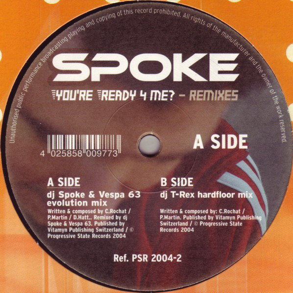 (25428) Spoke ‎– You're Ready 4 Me? - Remixes