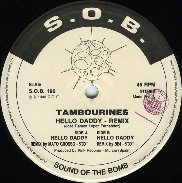 (RIV173) Tambourines ‎– Hello Daddy (Remix)
