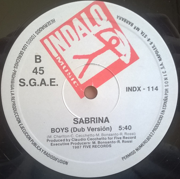 (CMD67) Sabrina ‎– Boys (G+/Generic)