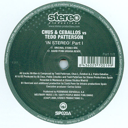 (3136) Chus & Ceballos vs. Tedd Patterson ‎– In Stereo - Part 1