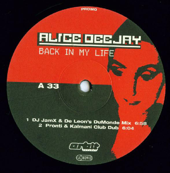 (22494) Alice Deejay ‎– Back In My Life
