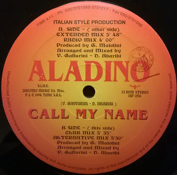 (22877) Aladino – Call My Name