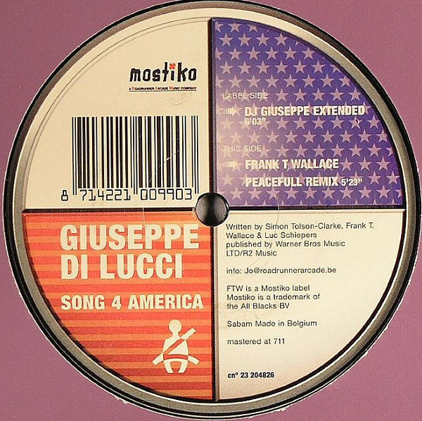 (A1608) Giuseppe Di Lucci ‎– Song 4 America