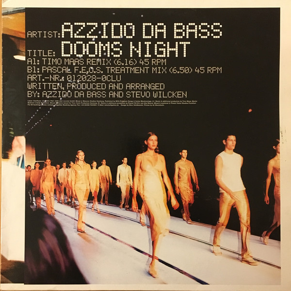(26923) Azzido Da Bass ‎– Dooms Night