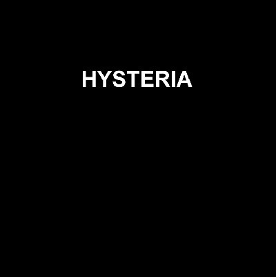 (CO123) Hysteria ‎– Hysteria