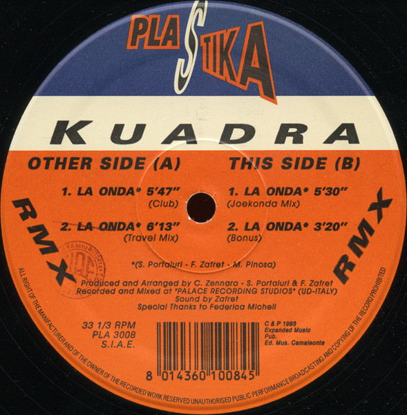 (CUB1970) Kuadra ‎– La Onda (Remix)