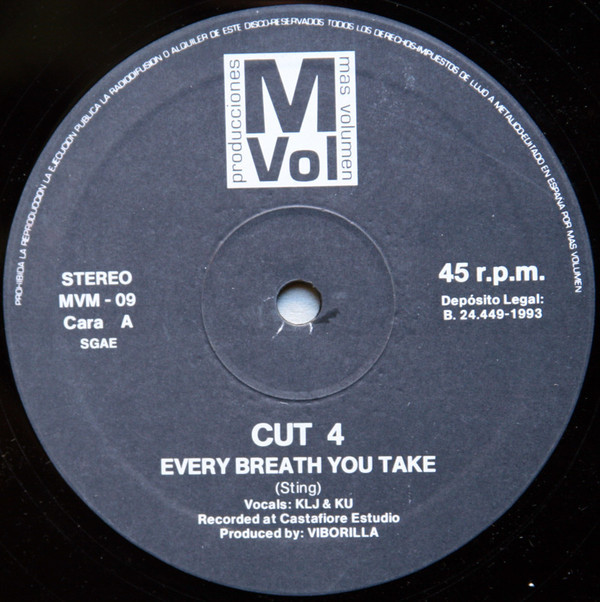 (28654) Cut 4 / KLJ ‎– Every Breath You Take / Rock It With Me