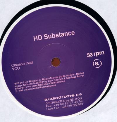 (CUB0526) HD Substance / Daniel Erbe ‎– Chinese Food
