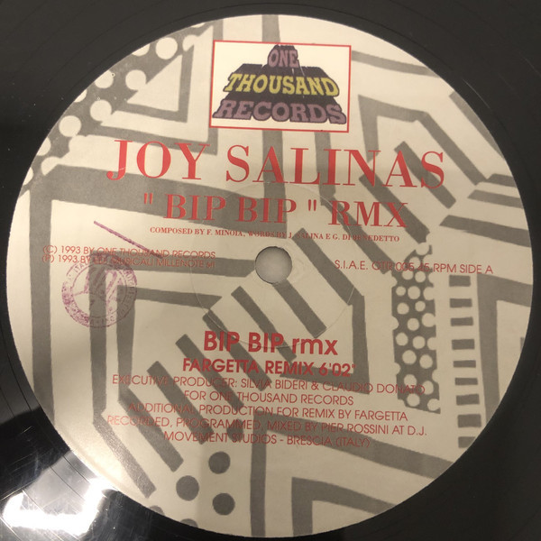 (CUB2719) Joy Salinas ‎– Bip Bip (Remix)
